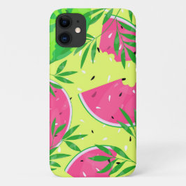 Zomer Watermeloen Takken Zaden Helder Tropisch Case-Mate iPhone Case