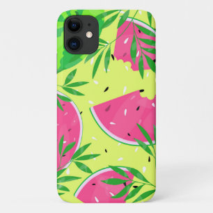 Zomer Watermeloen Takken Zaden Helder Tropisch Case-Mate iPhone Case