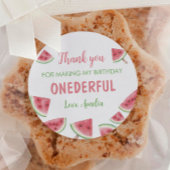 Zomer Watermeloen Verjaardag Ronde Sticker