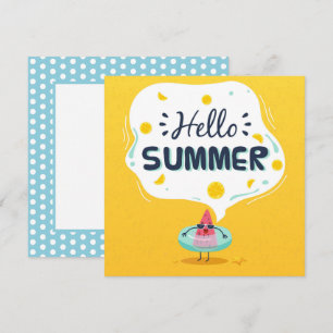 Zomer Watermeloen Wenskaart
