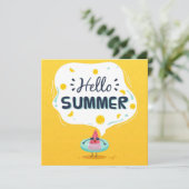 Zomer Watermeloen Wenskaart (Staand voorkant)