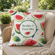 Zomer Watermeloen Worp Kussen