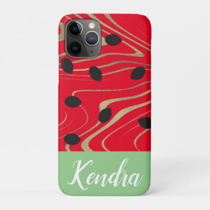 Zomer Watermeloen Zaad Goud Draai Illustratie Case-Mate iPhone Case