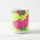 Zomer Watermeloenen Branches Helder Tropisch Koffiemok (Center)