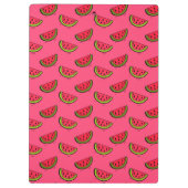 Zomer Watermelon op Roze Patroon Klembord (Achterkant)