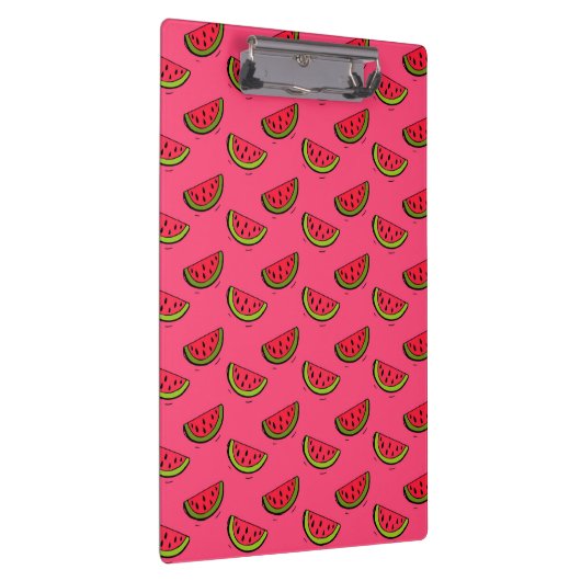 Zomer Watermelon op Roze Patroon Klembord (Rechts)
