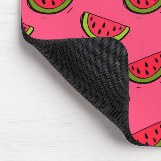 Zomer Watermelon op Roze Patroon Muismat (Hoek)