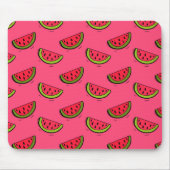 Zomer Watermelon op Roze Patroon Muismat (Voorkant)