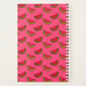 Zomer Watermelon op Roze Patroon Planner (Achterkant)