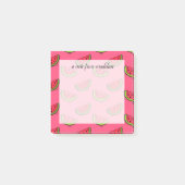 Zomer Watermelon op Roze Patroon Post-it® Notes (Voorkant)