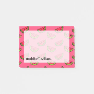 Zomer Watermelon op Roze Patroon Post-it® Notes