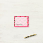 Zomer Watermelon op Roze Patroon Post-it® Notes (Op bureau)