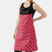 Zomer Watermelon op Roze Patroon Schort (Insitu)