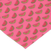 Zomer Watermelon op Roze Patroon Tafelkleed (Gekanteld)