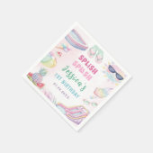 Zomer Waterslide Meisje Verjaardagsfeestje Servet (Hoek)