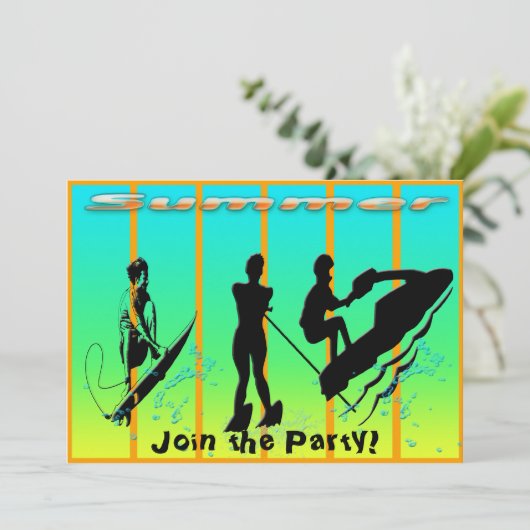 Zomer - watersport kaart (Staand voorkant)