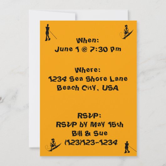 Zomer - watersport kaart (Achterkant)