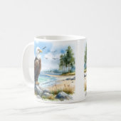 Zomer Waterverf Bald Eagle Koffiemok (Voorkant links)
