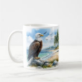 Zomer Waterverf Bald Eagle Koffiemok (Links)