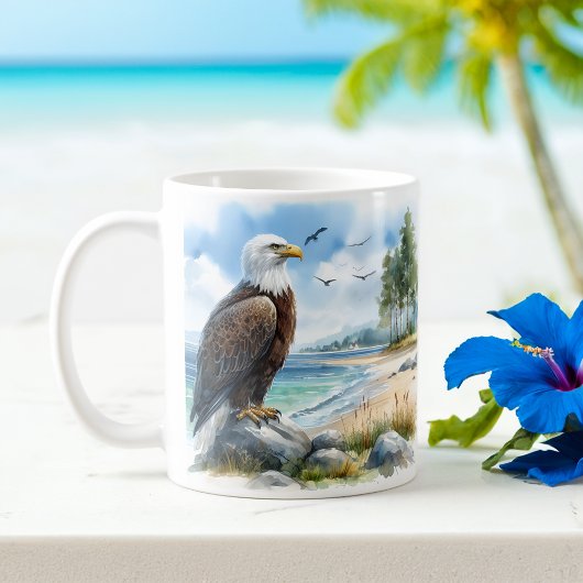 Zomer Waterverf Bald Eagle Koffiemok