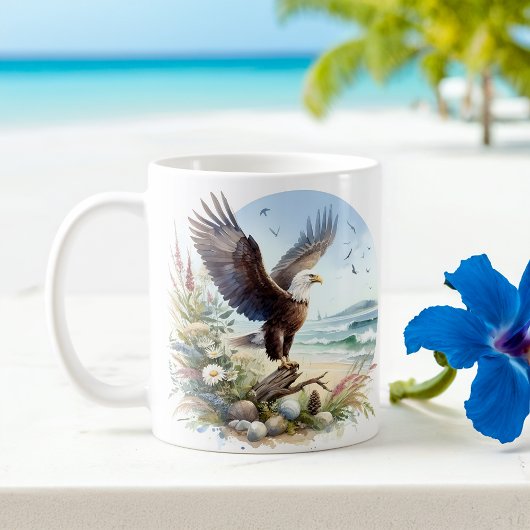 Zomer Waterverf Bald Eagle Koffiemok