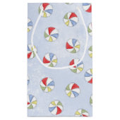 Zomer Waterverf Beach Balls Pattern Klein Cadeauzakje (Achterkant)