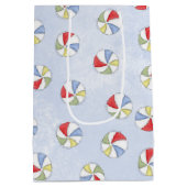 Zomer Waterverf Beach Balls Pattern Medium Cadeauzakje (Achterkant)