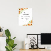 Zomer Waterverf Bloem Bruiloft Bord Poster (Thuiskantoor)