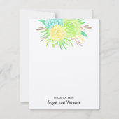 Zomer Waterverf Bloemen Bedankbriefjes Kaart (Voorkant)