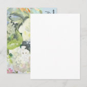 zomer waterverf bloemen kaart (Voorkant / Achterkant)