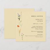 Zomer Waterverf Bloemengeel Vrijgezellenfeest Kaart (Voorkant / Achterkant)