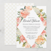 Zomer Waterverf Bloemige Bruiloft Feest Kaart (Voorkant / Achterkant)