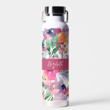 Zomer Waterverf Bloemige Monogram Naam