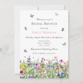 Zomer Waterverf Bridal Brunch Kaart (Voorkant)