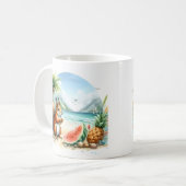 Zomer Waterverf Eekhoorn Koffiemok (Voorkant links)