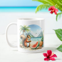 Zomer Waterverf Eekhoorn