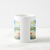 Zomer Waterverf Koala op het strand Koffiemok (Center)