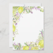 Zomer Waterverf Lavendel Lemons 100e Verjaardag Kaart (Achterkant)