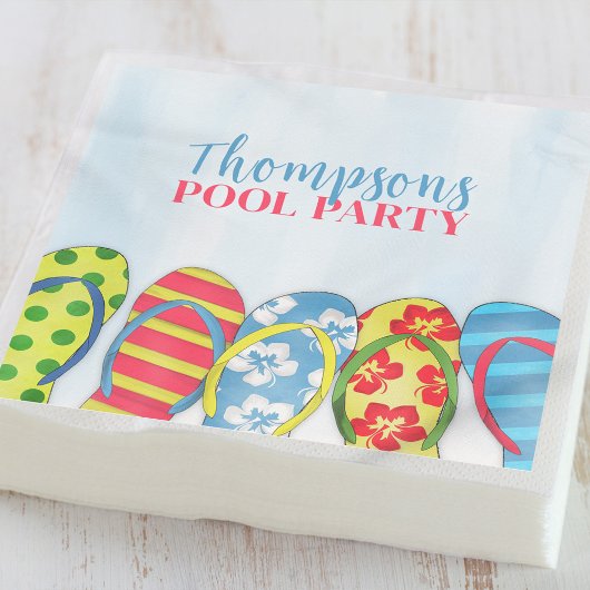 Zomer Waterverf Pool Party Custom Servet