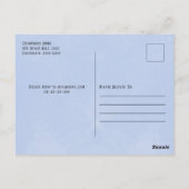 Zomer Waterverf Pool Party Uitnodigingen (Achterkant)