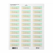 Zomer Waterverf Retouradres Etiket (Full Sheet)