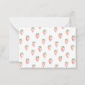 Zomer Waterverf Strawberry Ouderschap Advies Notitiekaartje (Achterkant)