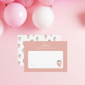 Zomer Waterverf Strawberry Ouderschap Advies Notitiekaartje