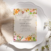 Zomer Waterverf tuin bruiloft uitnodiging