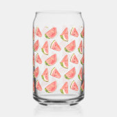 Zomer Waterverf Watermeloen Slices Blikvorm Glas (Voorkant)