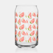 Zomer Waterverf Watermeloen Slices Blikvorm Glas (Rechts)