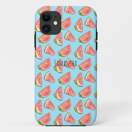 Zomer Waterverf Watermeloen Slices Case-Mate iPhone Case (Achterkant)