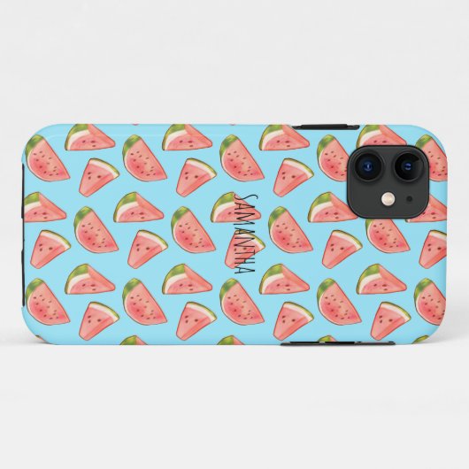 Zomer Waterverf Watermeloen Slices Case-Mate iPhone Case (Achterkant (horizontaal))