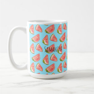 Zomer Waterverf Watermeloen Slices Koffiemok