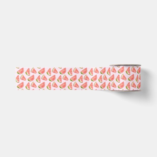 Zomer Waterverf Watermeloen Slices Lint (Voorkant)
